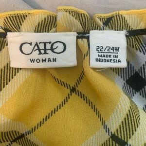 Cato checked blouse size 22/24